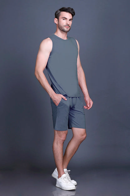 Powder Blue Coord Sets Men Sando Set