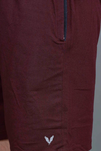Burgundy Coord Sets Men Sando Set