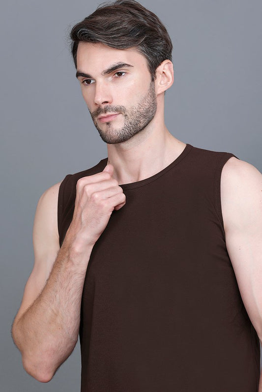 Coffee Gym Vest Men Sleeveless T-Shirt