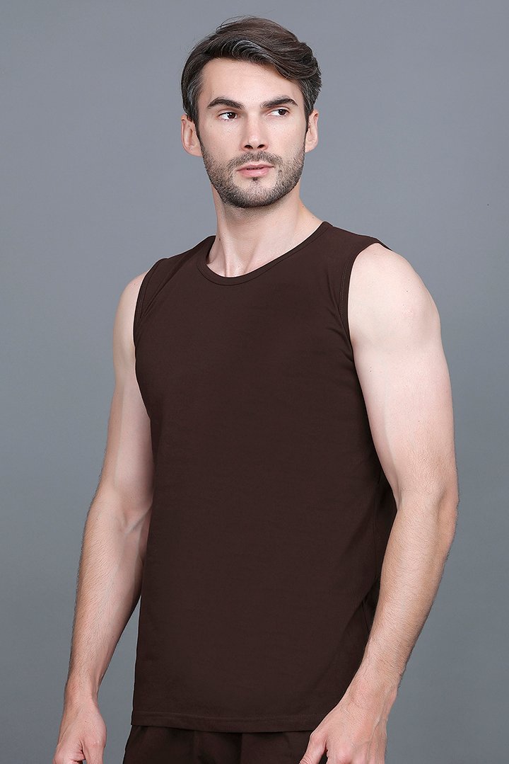 Coffee Gym Vest Men Sleeveless T-Shirt