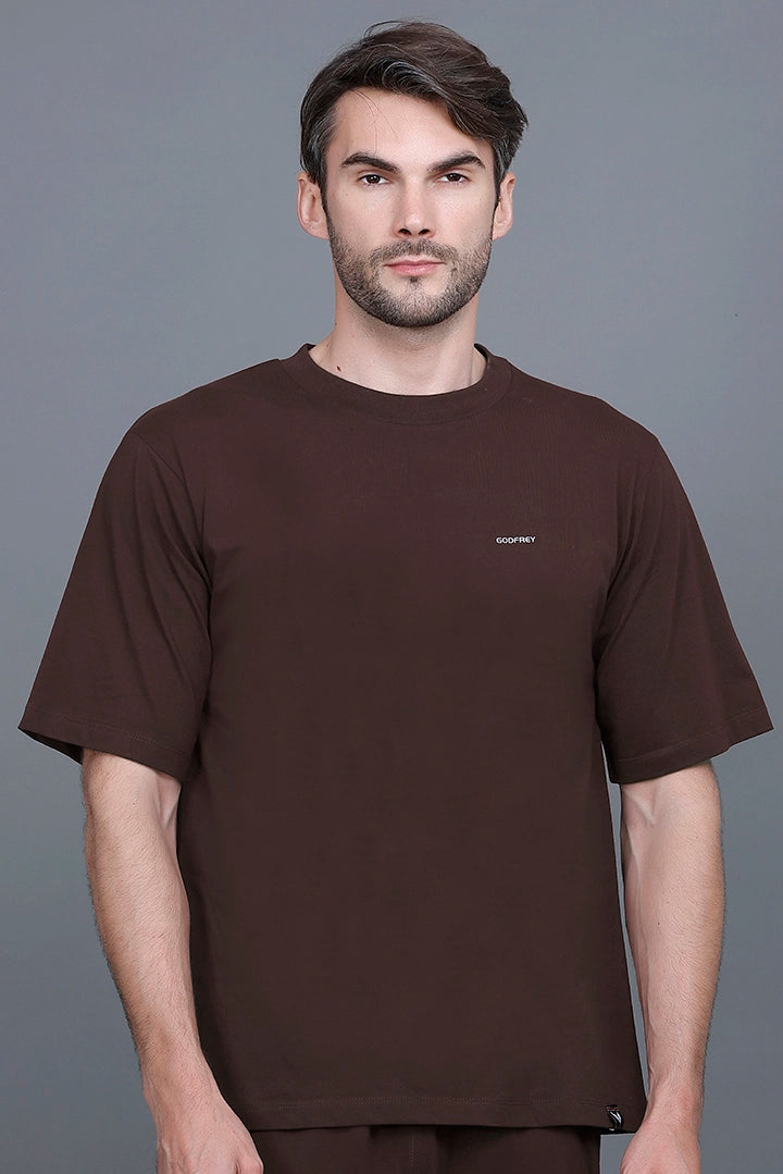 Coffee Oversized T-Shirt for Men