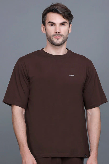 Coffee Oversized T-Shirt for Men