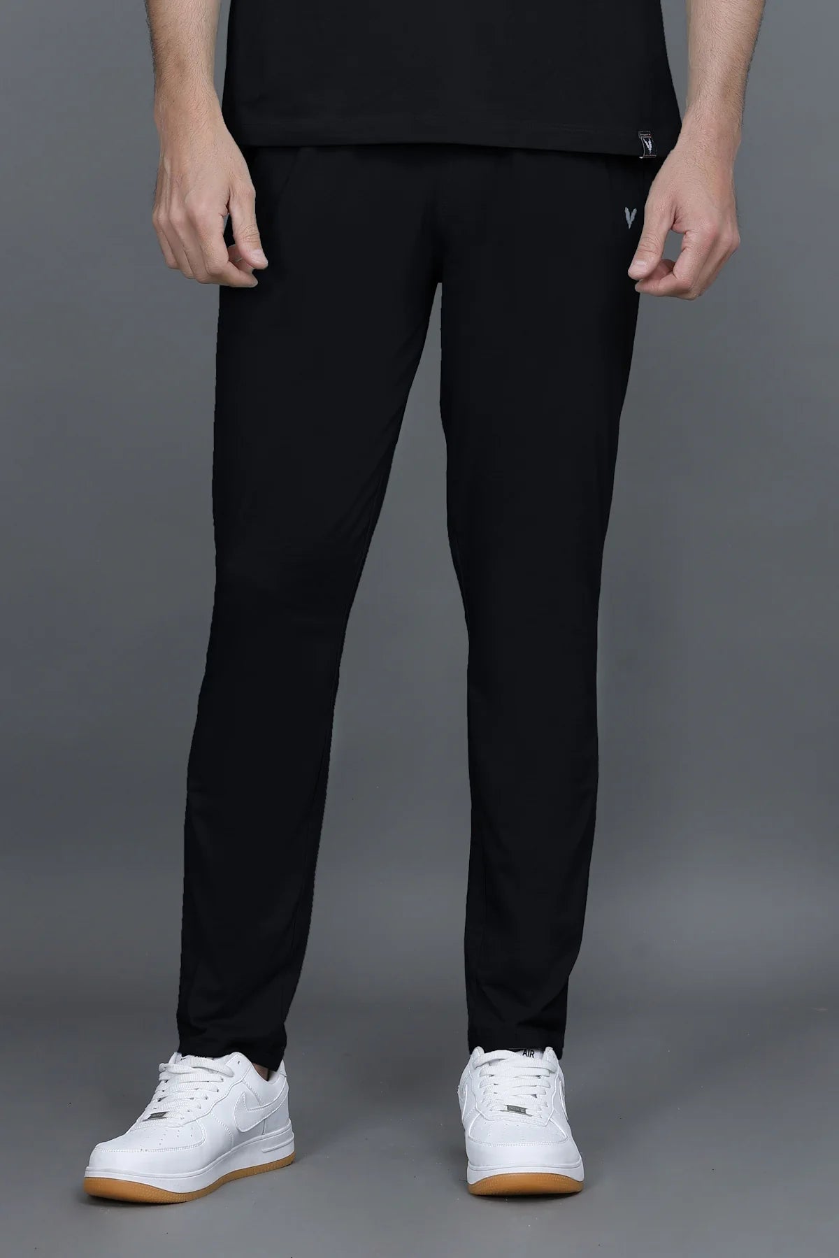 Black Solid Cotton Pyjama For Men