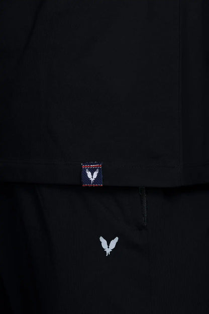 Black Solid Cotton Pyjama For Men