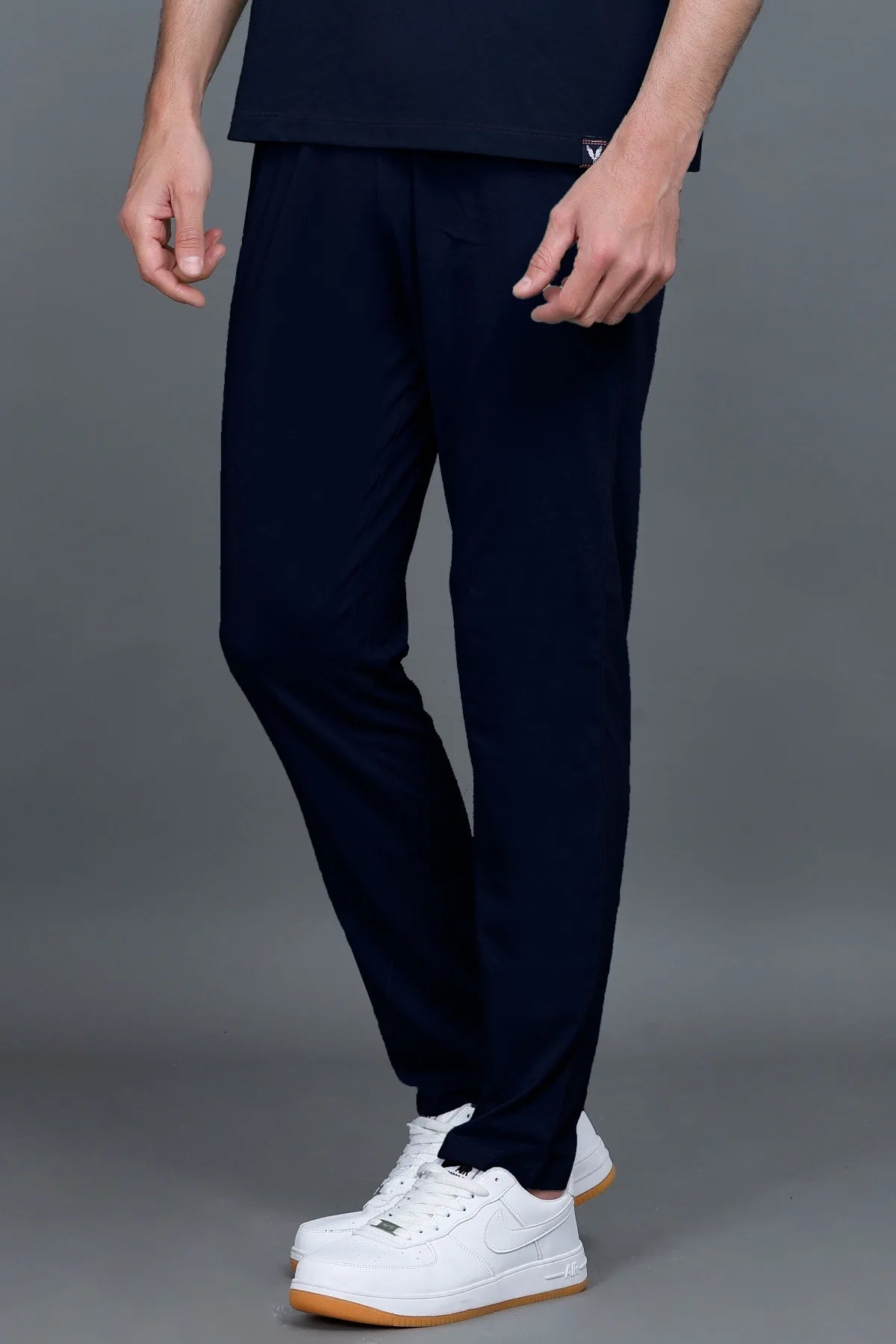 Navy Blue Solid Mens lower for summer