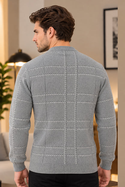 Pista Woolen Round Neck Men Sweater