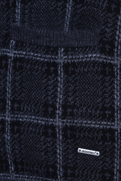 Charcoal V-Neck Sleeveless Mens Cardigan Sweaters