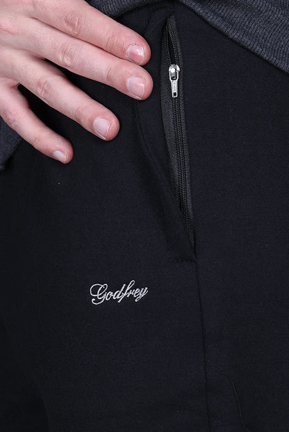 Charcoal Cotton Fleece Winter Tracksuit For Men