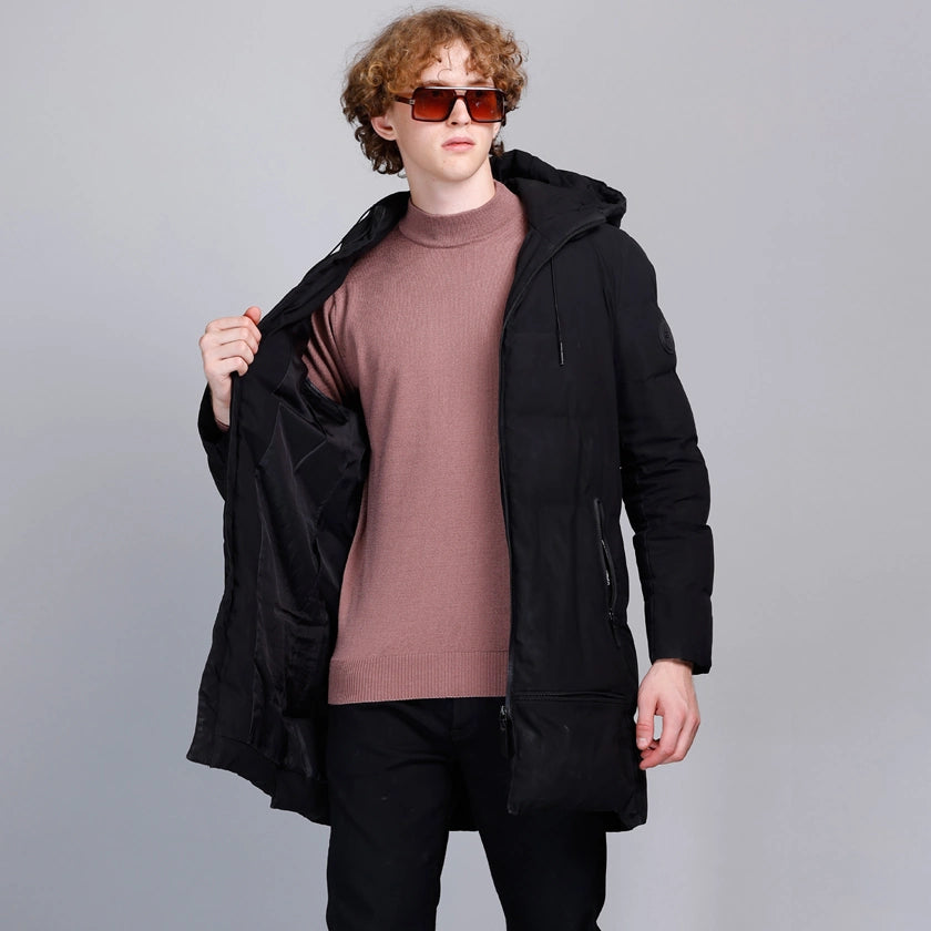 Solid Onion Turtleneck Men Sweater