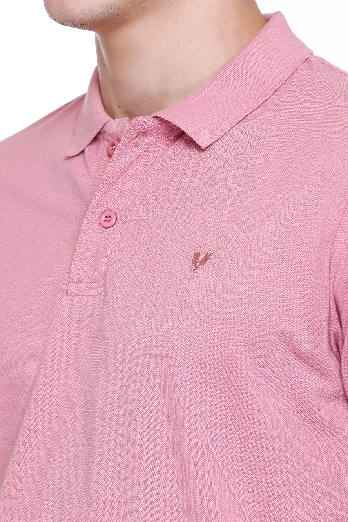 Onion Solid Half Sleeves Polo Neck Cotton T-Shirt for Men