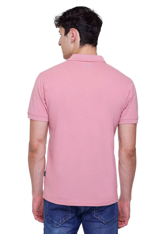 Onion Solid Half Sleeves Polo Neck Cotton T-Shirt for Men
