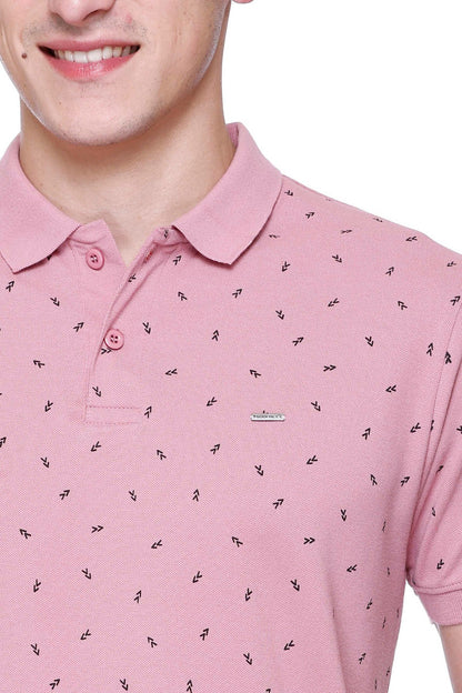 Onion Printed Polo Neck Cotton T-Shirt