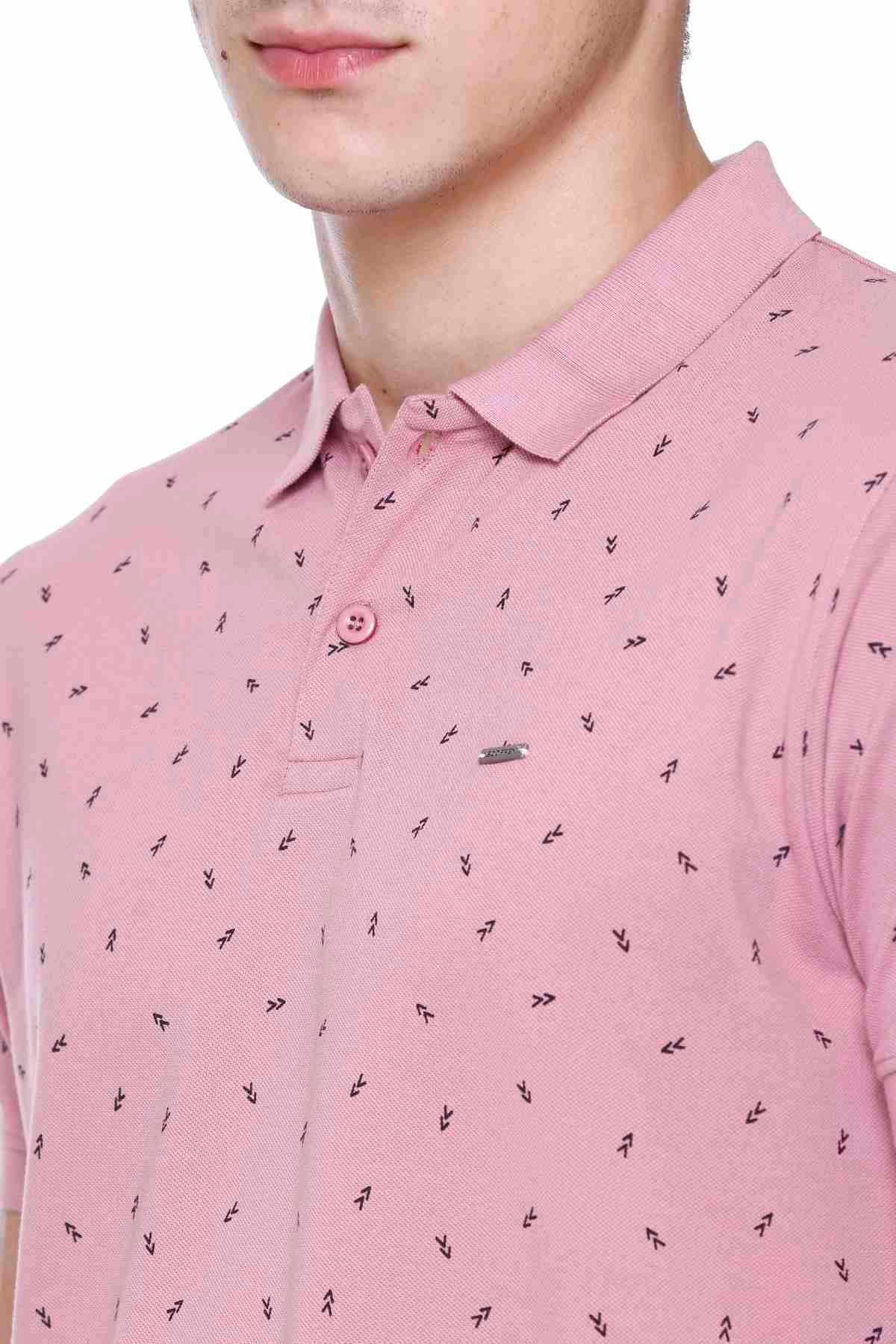 Onion Printed Polo Neck Cotton T-Shirt