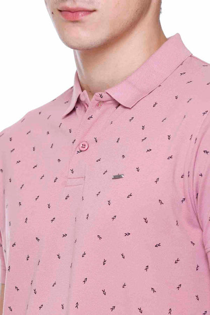 Onion Printed Polo Neck Cotton T-Shirt