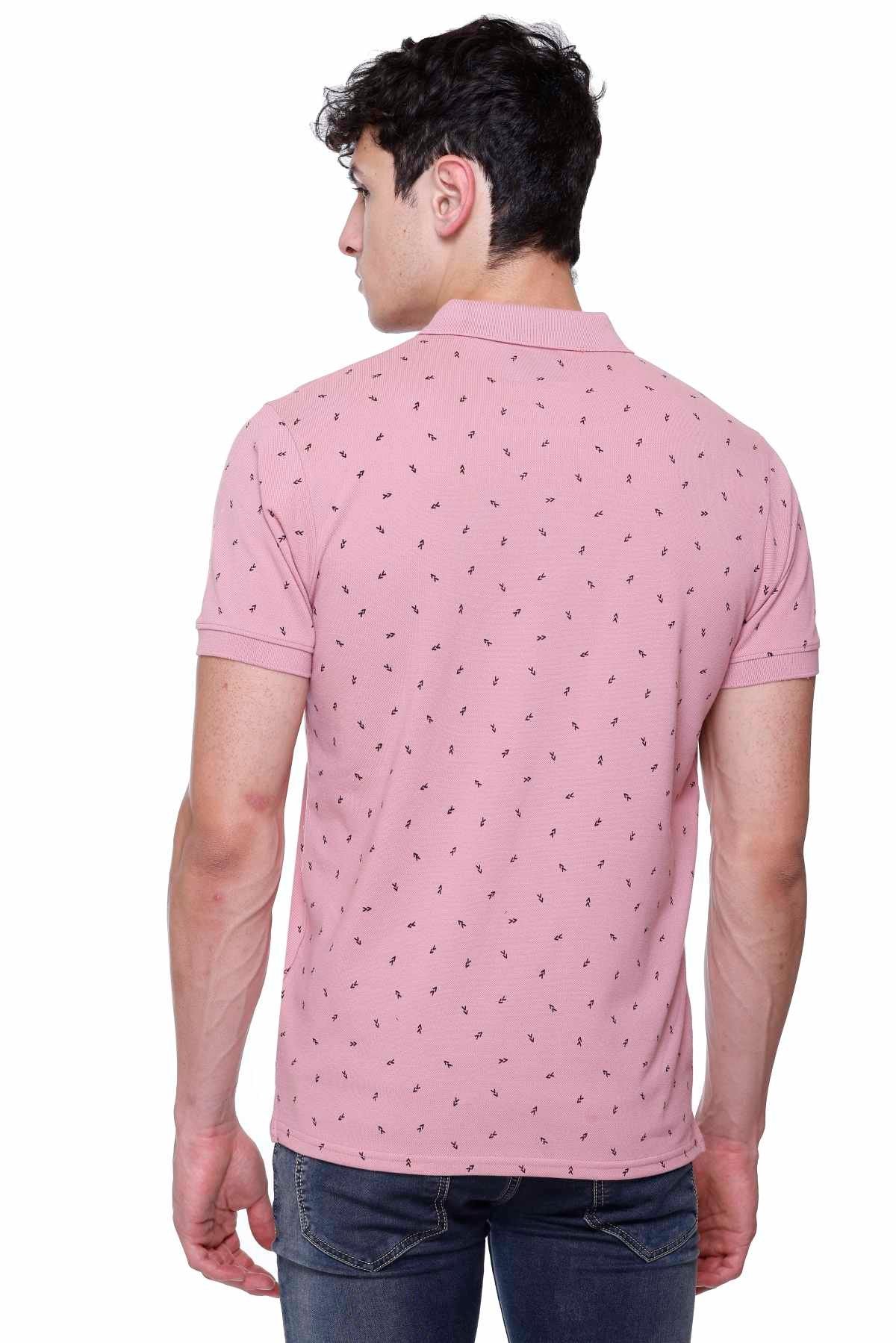 Onion Printed Polo Neck Cotton T-Shirt