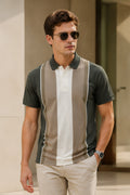 Olive Half Sleeve Polo T-Shirt for Men