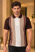 Coffee Half Sleeve Polo T-Shirt for Men