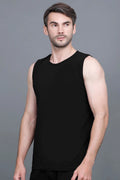 Black Gym Vest Men Sleeveless T-Shirt