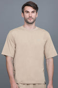 Beige Oversized T-Shirt for Men