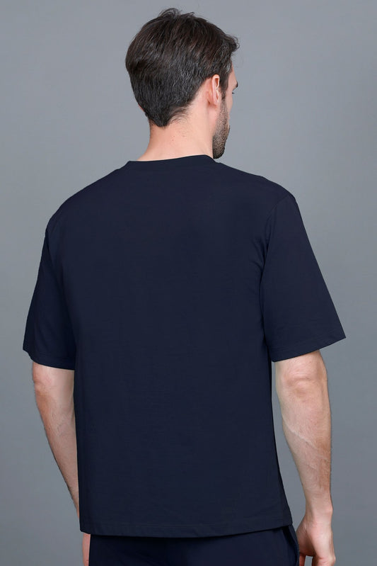Navy Oversized T-Shirt for Men