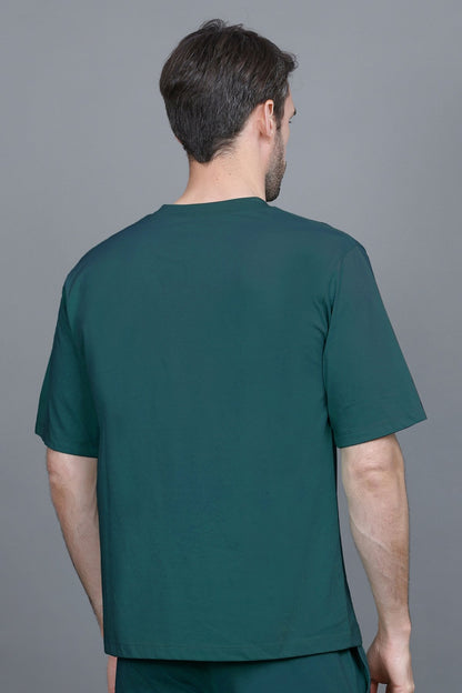 Turquoise Oversized T-Shirt for Men