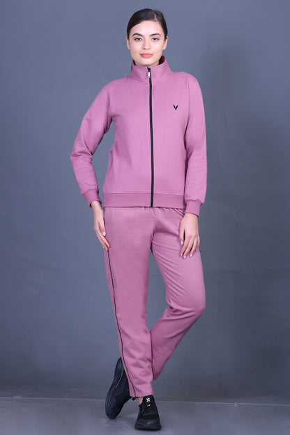 Rose Cotton Fleece Winter Track suit for Women