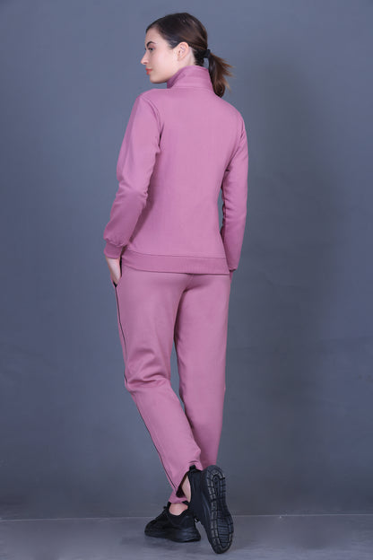 Rose Cotton Fleece Winter Track suit for Women
