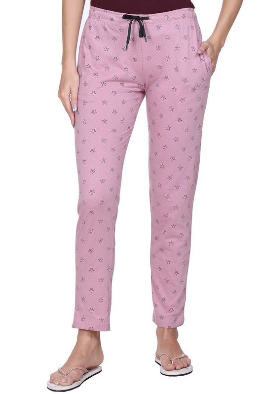 Rose Printed Cotton Pyjamas For Women
