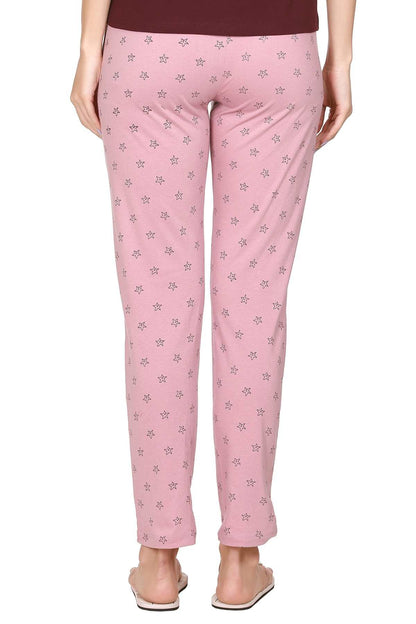 Rose Printed Cotton Pyjamas For Women