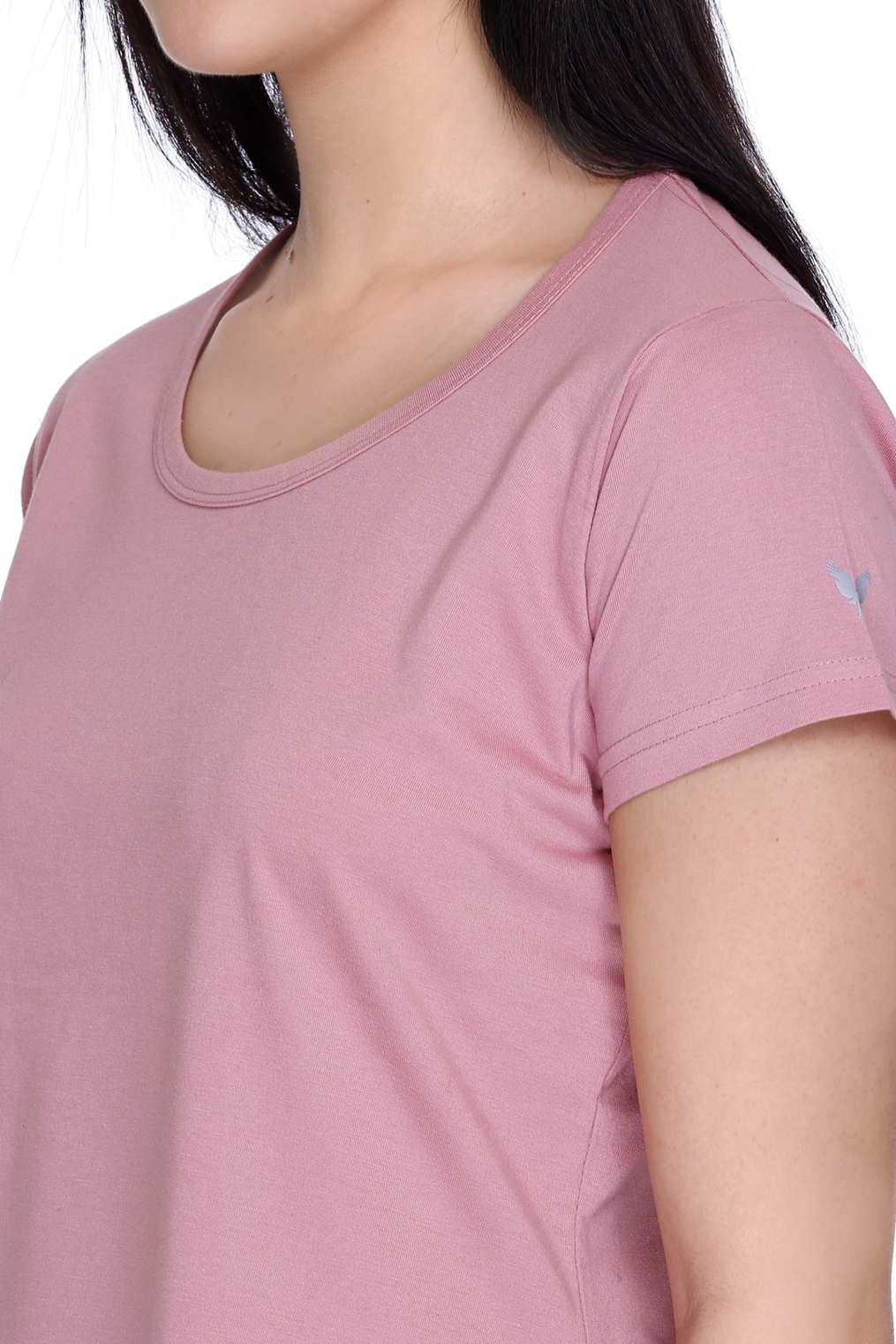 Rose Pink Plain Co-ord Sets Women