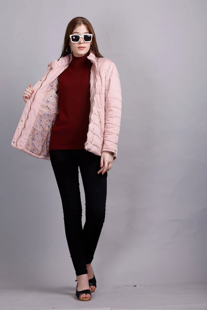 Scarlet Maroon Woolen Turtle Neck Sweater Vest Women