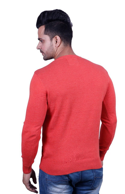 Carrot Solid V-Neck Pullover