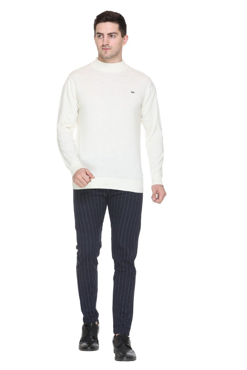 Off White Turtleneck Sweater Pullover