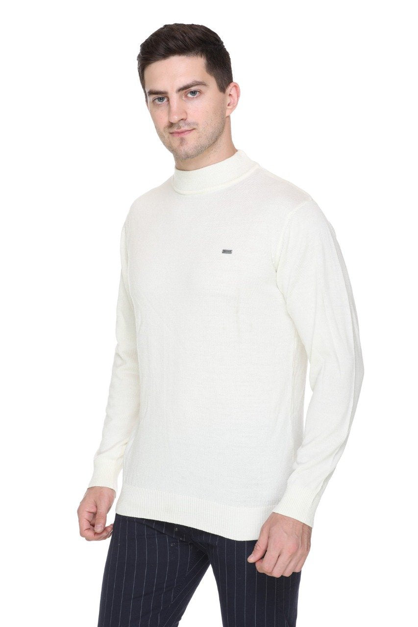 Off White Turtleneck Sweater Pullover