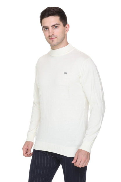 Off White Turtleneck Sweater Pullover