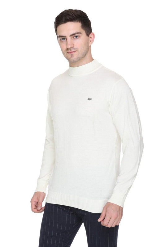 Off White Turtleneck Sweater Pullover