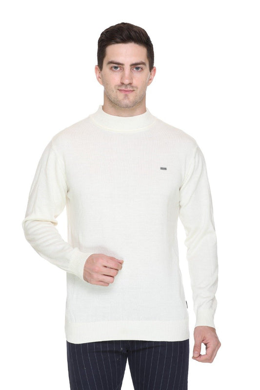 Off White Turtleneck Sweater Pullover