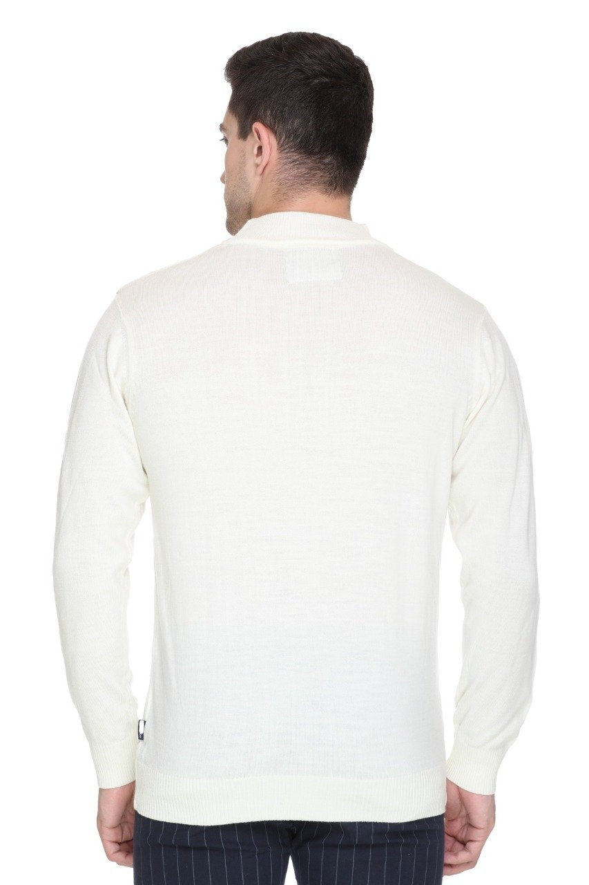 Off White Turtleneck Sweater Pullover