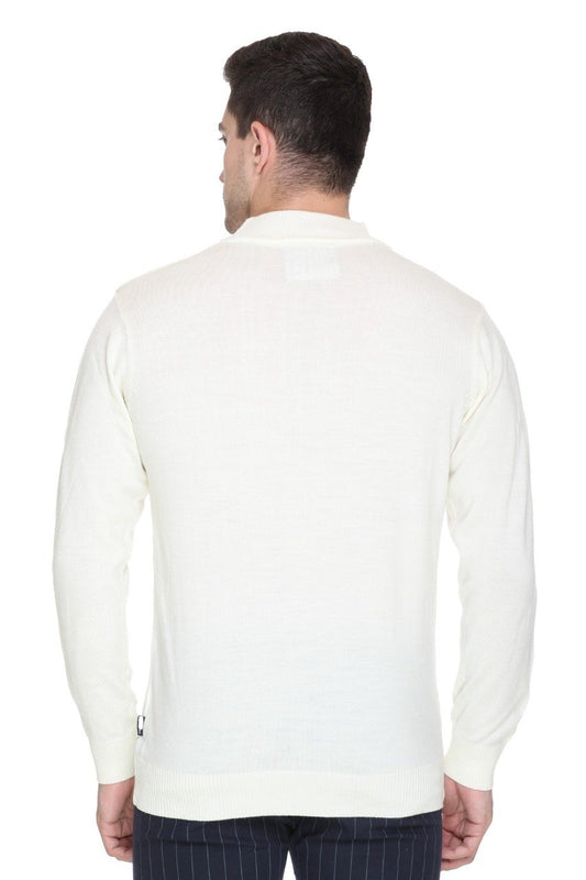 Off White Turtleneck Sweater Pullover