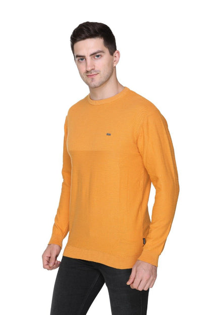 Mango Solid Round Neck Pullover