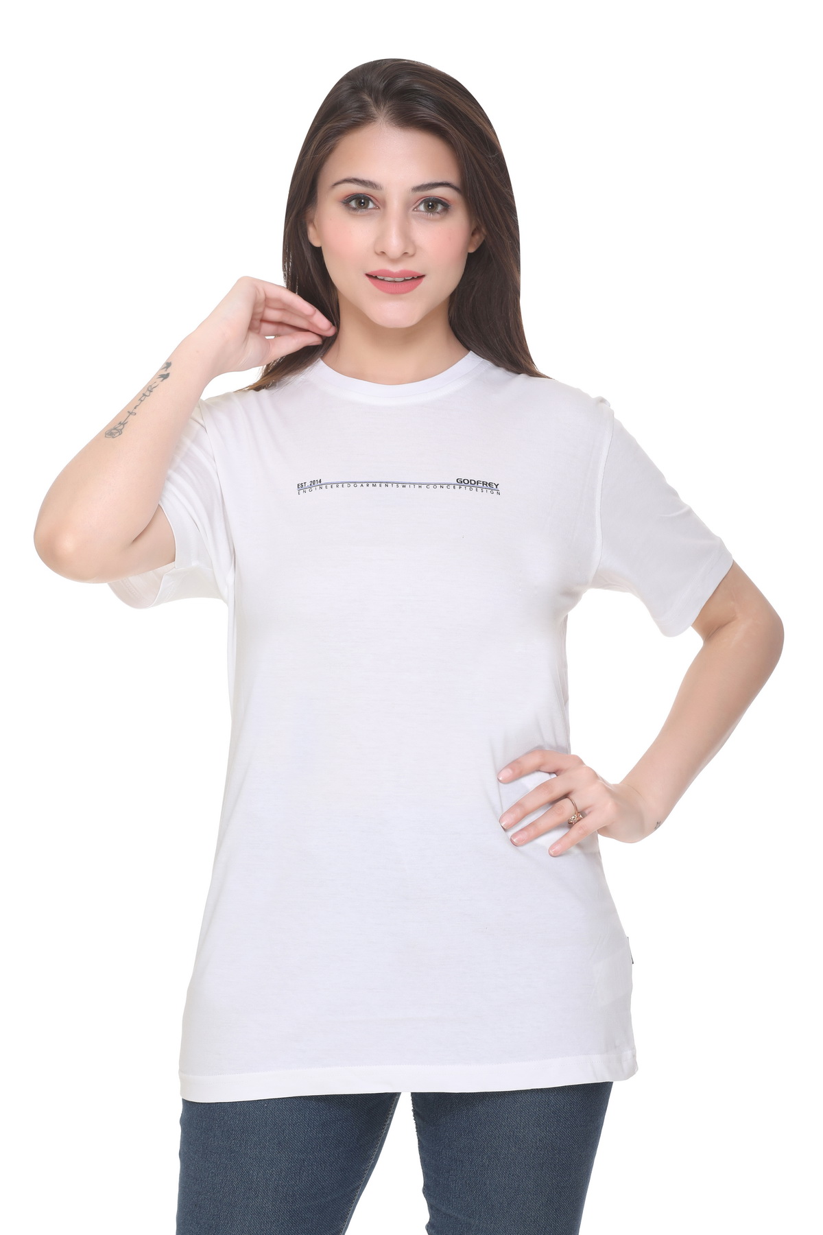 cotton lycra t shirt women's