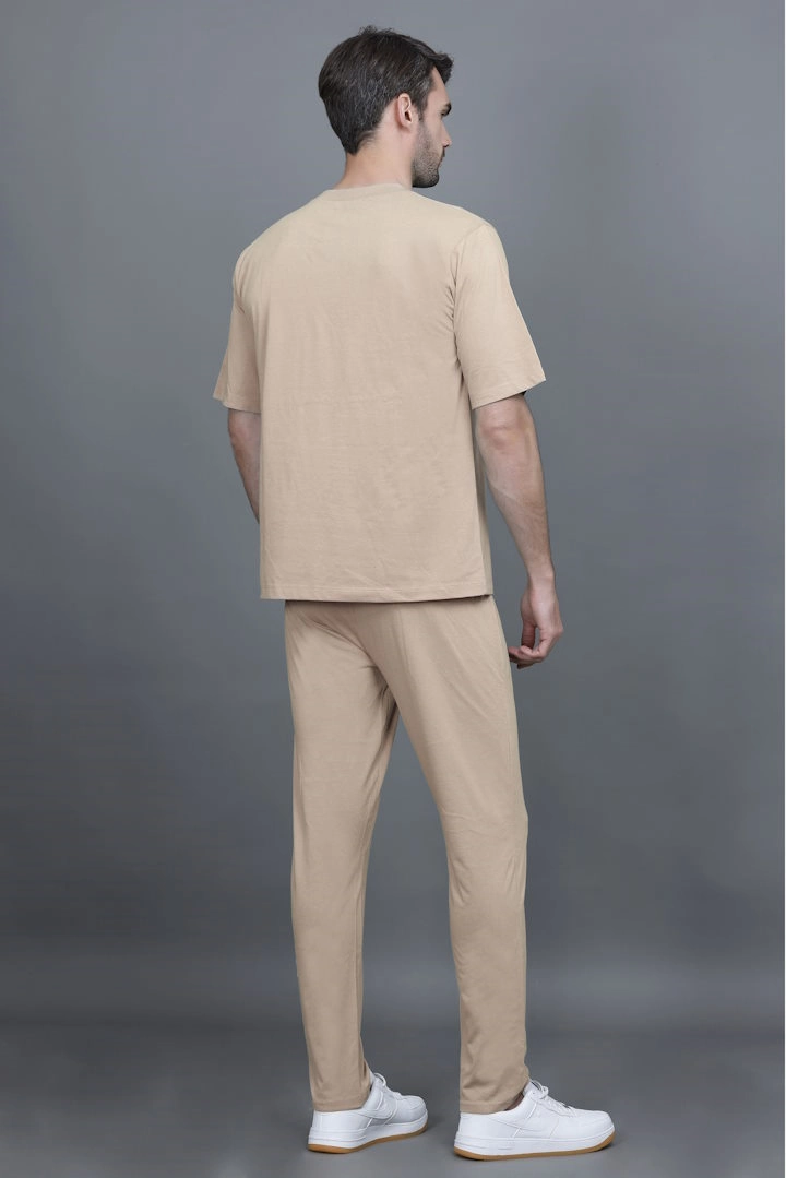 Beige Oversized Coord Sets men - GODFREY