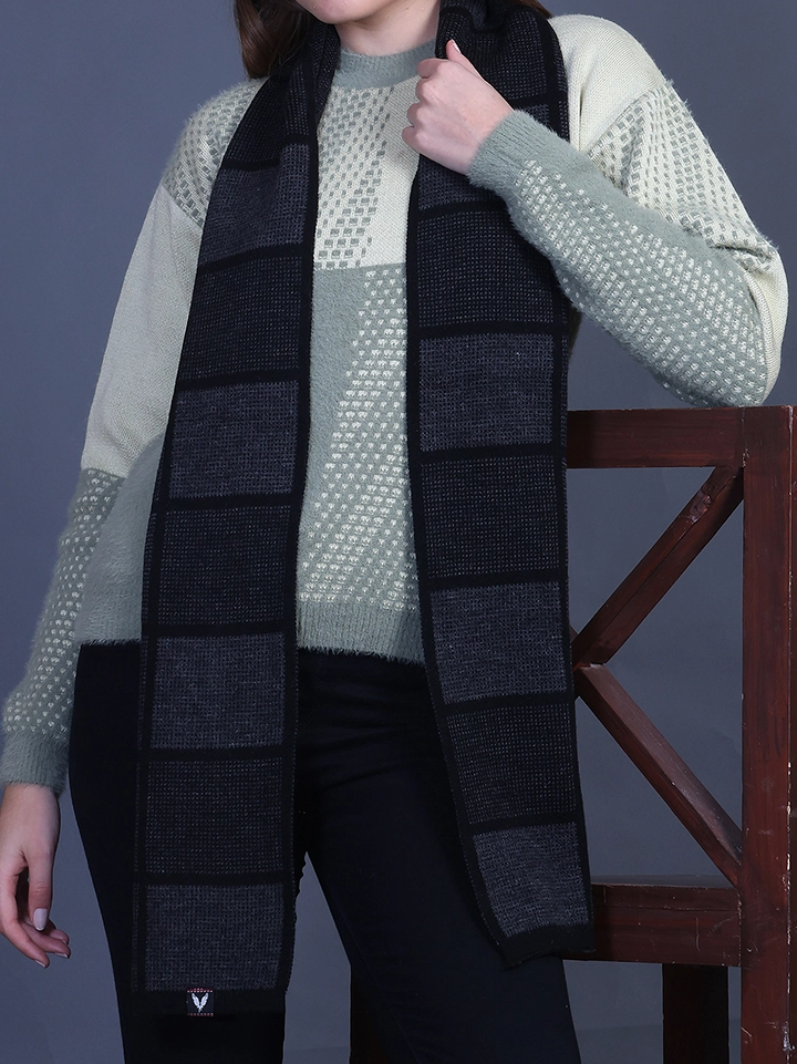 Black Woolen Mufflers for Men & Women