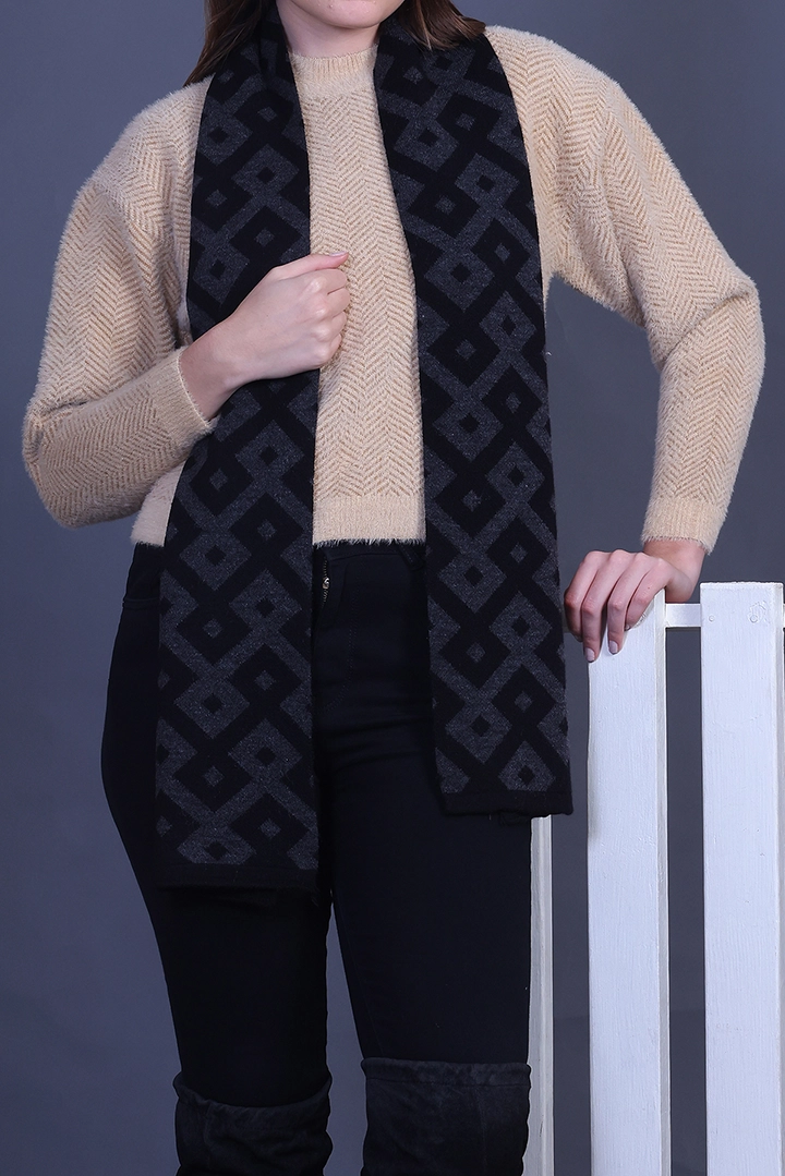 Black Woolen Mufflers for Men & Women