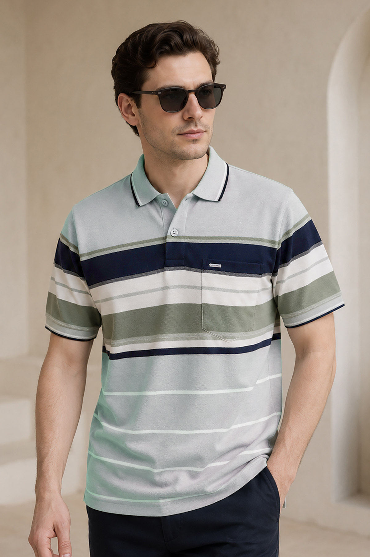 Pista Half Sleeve Polo T-Shirt for Men
